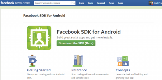 fb android dev center 520x257 Facebook announces new Android Developer Center and the biggest overhaul to its Android SDK yet