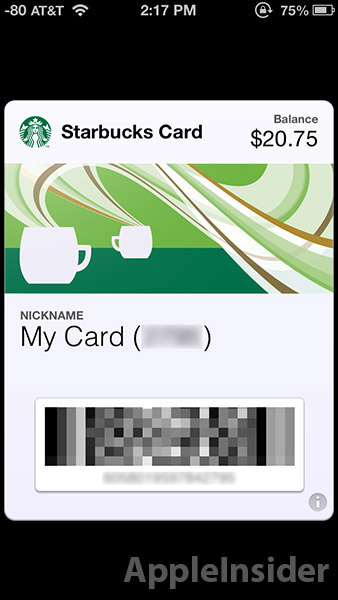 Starbucks Passbook