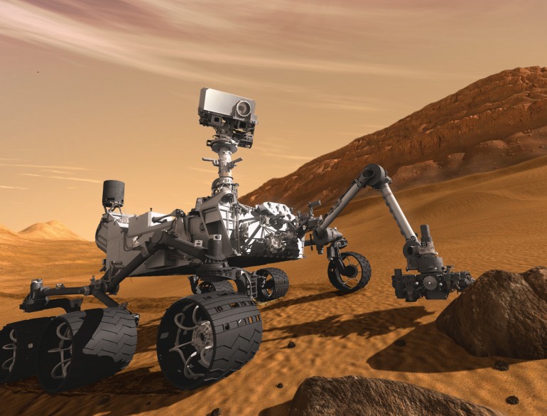 Artist's impression of the Curiosity rover (Image: NASA)