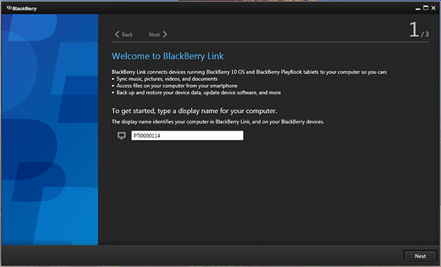 Blackberry Link Setup