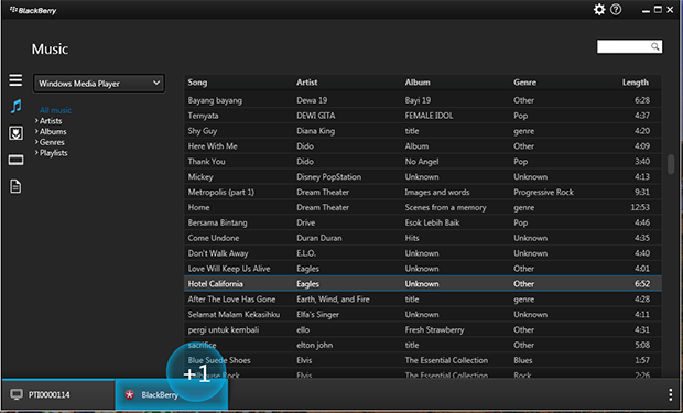 Blackberry Link Moving Files