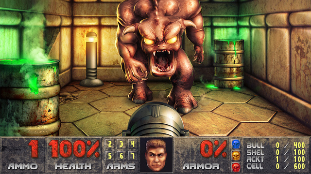 Crazy Guy Remasters 320x240 Doom Screenshot Into Stunning 9600x7211-Pixel Photoshop