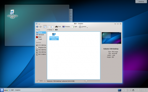 Kubuntu 1305 dos